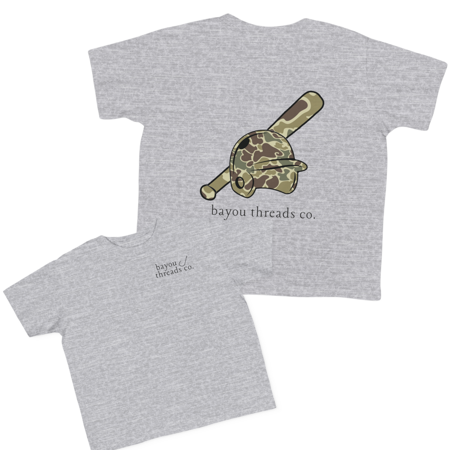 Camo Baseball Helmet Tee