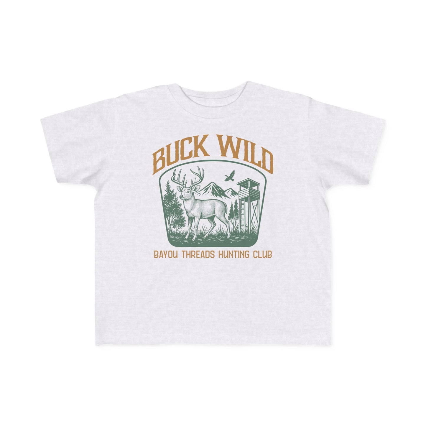 Buck Wild Hunting Tee - Green/Ash