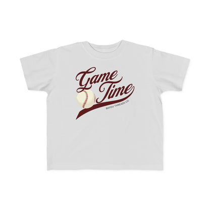 Game Time Baseball Tee - Maroon