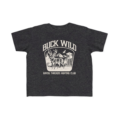 Buck Wild Hunting Tee - Off White/Charcoal