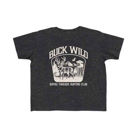 Buck Wild Hunting Tee - Off White/Charcoal