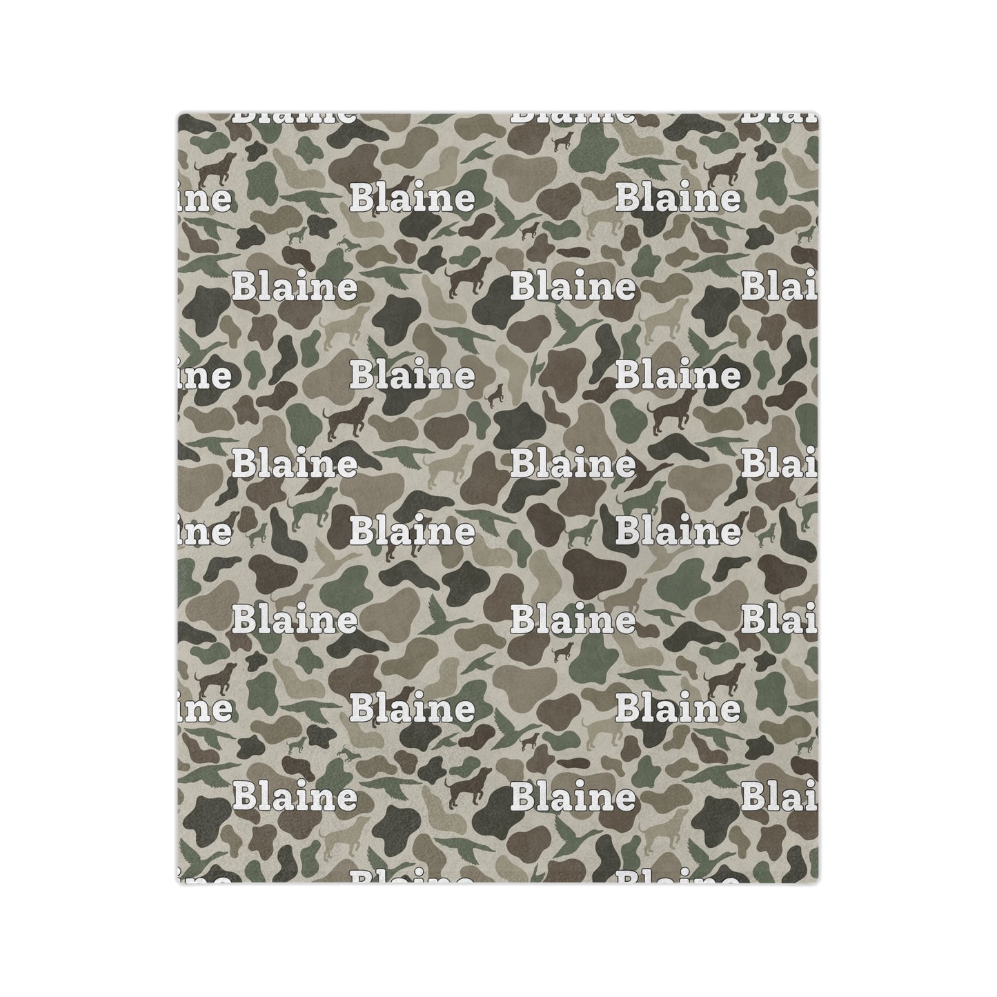 Personalized Blanket - Camouflage