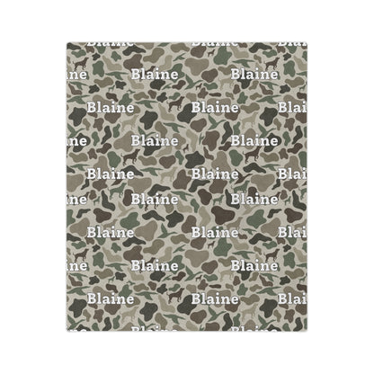 Personalized Blanket - Camouflage