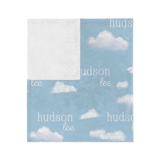 Personalized Blue Sky Blanket