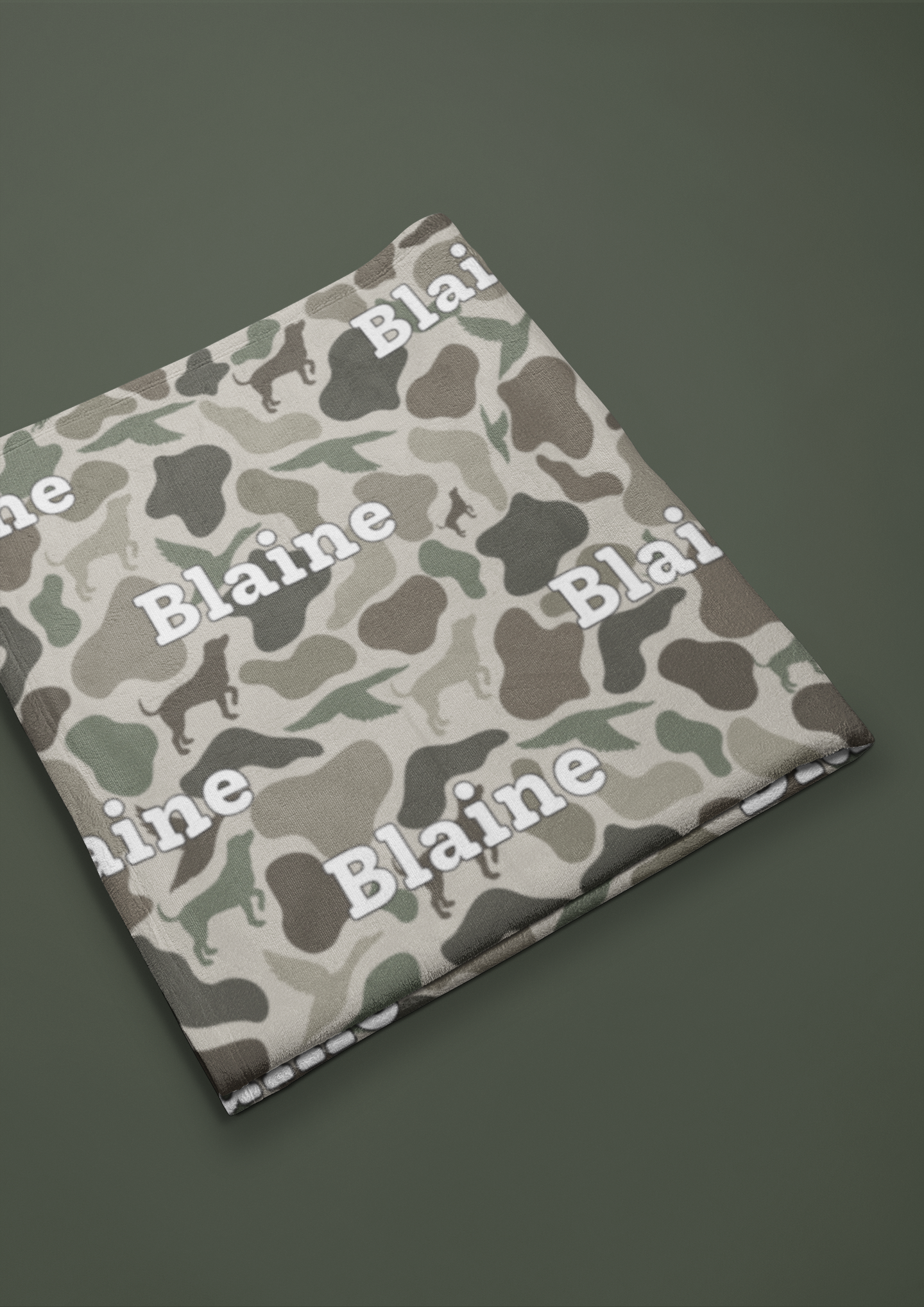 Personalized Blanket - Camouflage