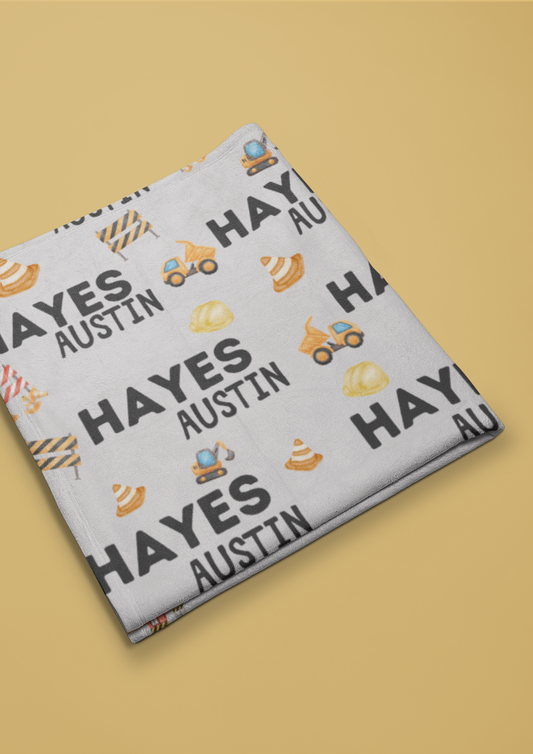 Personalized Construction Blanket